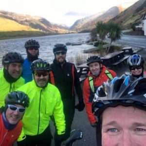 COBRA Rugby Club training afor the 555-mile My Name'5 Doddie Foundation bike ride from Cardiff to Edinburgh.